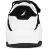 imageNautica Kids Adjustable Strap Shoes  Comfortable Casual Sneakers for Boys and Girls Toddlers amp Little KidsBlack Whitehuntley