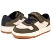 imageNautica Kids Adjustable Strap Shoes  Comfortable Casual Sneakers for Boys and Girls Toddlers amp Little KidsOlive Bone