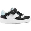 imageNautica Kids Adjustable Strap Shoes  Comfortable Casual Sneakers for Boys and Girls Toddlers amp Little KidsWhite Black Blue