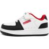 imageNautica Kids Adjustable Strap Shoes  Comfortable Casual Sneakers for Boys and Girls Toddlers amp Little KidsWhite Black Red