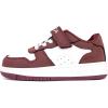 imageNautica Kids Adjustable Strap Shoes  Comfortable Casual Sneakers for Boys and Girls Toddlers amp Little KidsWhite Burgundy