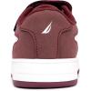 imageNautica Kids Adjustable Strap Shoes  Comfortable Casual Sneakers for Boys and Girls Toddlers amp Little KidsWhite Burgundy