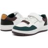 imageNautica Kids Adjustable Strap Shoes  Comfortable Casual Sneakers for Boys and Girls Toddlers amp Little KidsWhite Green Burgundyseaspray