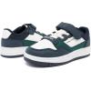 imageNautica Kids Adjustable Strap Shoes  Comfortable Casual Sneakers for Boys and Girls Toddlers amp Little KidsWhite Green Navyseaspray