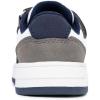 imageNautica Kids Adjustable Strap Shoes  Comfortable Casual Sneakers for Boys and Girls Toddlers amp Little KidsWhite Grey Navyseaspray