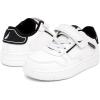 imageNautica Kids Adjustable Strap Shoes  Comfortable Casual Sneakers for Boys and Girls Toddlers amp Little KidsWhiteBlackalmiana