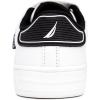 imageNautica Kids Adjustable Strap Shoes  Comfortable Casual Sneakers for Boys and Girls Toddlers amp Little KidsWhiteBlackalmiana