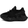 imageNautica Kids Boys and Girls Athletic SlipOn Sneakers Lightweight Bungee Running Shoes for Toddler Little Kid and Big KidBlack Monomikyle