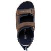 imageNautica Toddler Boys Sport Sandals  Lightweight Athletic OpenToe Summer Shoes with Dual Adjustable Hook and Loop Straps for Outdoor Play Beach and WaterBrown Navyjimmy