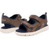 imageNautica Toddler Boys Sport Sandals  Lightweight Athletic OpenToe Summer Shoes with Dual Adjustable Hook and Loop Straps for Outdoor Play Beach and WaterBrown Navyjimmy