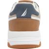 imageNautica Youth Athletic Sneakers  Comfortable LaceUp Tennis Shoes for Boys and Girls Durable Casual Sport Footwear for School Gym and Daily WearWhite Blue Tan