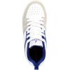 imageNautica Youth Athletic Sneakers  Comfortable LaceUp Tennis Shoes for Boys and Girls Durable Casual Sport Footwear for School Gym and Daily WearWhite Cobalthappy