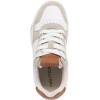 imageNautica Youth Athletic Sneakers  Comfortable LaceUp Tennis Shoes for Boys and Girls Durable Casual Sport Footwear for School Gym and Daily WearWhite Taupe Tan