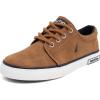 imageNautica Kids Boys LaceUp Fashion Sneakers LowTop Dress Shoes for Youth  Big KidLittle KidCognac Berrian