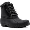 imageNautica Kids Boys amp Girls Duck Boots Kids Waterproof Rain Snow Boots Insulated Winter Boots ToddlerLittleBig KidBlackchanning