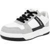 imageNautica Youth Athletic Sneakers  Comfortable LaceUp Tennis Shoes for Boys and Girls Durable Casual Sport Footwear for School Gym and Daily WearWhite Black Grey