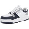 imageNautica Youth Athletic Sneakers  Comfortable LaceUp Tennis Shoes for Boys and Girls Durable Casual Sport Footwear for School Gym and Daily WearWhite Navy Greyharrold