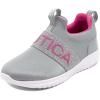 imageNautica Youth Girls SlipOn Athletic Sneakers  Stylish Running and Tennis Shoes for Little and Big KidsGrey
