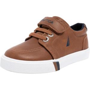 imageNautica Kids Adjustable Strap Shoes  Comfortable Casual Sneakers for Boys and Girls Toddlers amp Little KidsTan Nolen