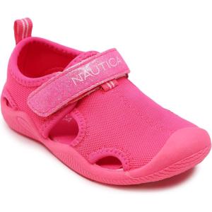 imageNautica Kids Protective Water ShoeClosedToe Sport Sandal Boy  Girl Big KidLittle KidToddlerNeon Pink