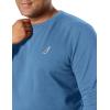imageNautica Mens Basic Crew Neck Fleece SweatshirtBlue Stern