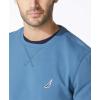 imageNautica Mens Basic Crew Neck Fleece SweatshirtBlue Stern