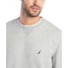 imageNautica Mens Basic Crew Neck Fleece SweatshirtGrey Heather