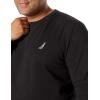 imageNautica Mens Basic Crew Neck Fleece SweatshirtTrue Black