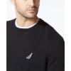 imageNautica Mens Basic Crew Neck Fleece SweatshirtTrue Black
