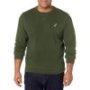 imageNautica Mens Basic Crew Neck Fleece SweatshirtPine Forest