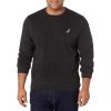 imageNautica Mens Basic Crew Neck Fleece SweatshirtTrue Black