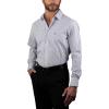 imageNAUTICA Slim Fit 100 Cotton Mens Dress Shirts Long Sleeve Wrinkle Resistant FormalBlue Mini Stripes