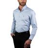 imageNAUTICA Slim Fit 100 Cotton Mens Dress Shirts Long Sleeve Wrinkle Resistant FormalLt Blue Check Dobby