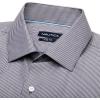 imageNAUTICA Slim Fit 100 Cotton Mens Dress Shirts Long Sleeve Wrinkle Resistant FormalNavy Check Stripe