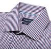 imageNAUTICA Slim Fit 100 Cotton Mens Dress Shirts Long Sleeve Wrinkle Resistant FormalPurple  Blue Check