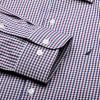 imageNAUTICA Slim Fit 100 Cotton Mens Dress Shirts Long Sleeve Wrinkle Resistant FormalPurple  Blue Check
