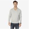 imageNautica Mens Long Sleeve Solid Classic VNeck SweaterGrey Heather S71051