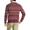 imageNautica Mens Nautica Fair Isle Crewneck SweaterDeep Crimson