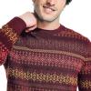 imageNautica Mens Nautica Fair Isle Crewneck SweaterDeep Crimson