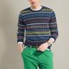 imageNautica Mens Nautica Fair Isle Crewneck SweaterNavy Seas