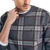 imageNautica Mens Nautica Navtech Plaid Jacquard Crewneck SweaterCarbon