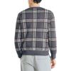 imageNautica Mens Nautica Navtech Plaid Jacquard Crewneck SweaterCarbon