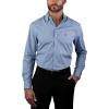 imageNAUTICA Slim Fit 100 Cotton Mens Dress Shirts Long Sleeve Wrinkle Resistant FormalBlue  Grey Micro Plaid