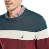 image:imageNautica Mens Nautica Sustainably Crafted Striped Textured Crewneck SweaterNautica Tan