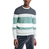 image:imageNautica Mens Nautica Sustainably Crafted Striped Textured Crewneck SweaterGrey Heather