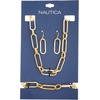 image:imageNautica Link Chain Necklace Earring Bracelet Set for Women 14K Yellow Gold Plated Alloy