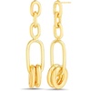 image:imageNautica Link Chain Dangle Earrings for Women 14K Yellow Gold Plated Alloy