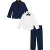 image:imageNautica Boys 4Piece Tuxedo Suit Set with Jacket Pants Dress Shirt amp Bow Tie Formal Dresswear for Weddings amp Special Occasions