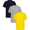 image:imageNautica Boys Short Sleeve Solid Crew Neck TShirt Multipack Soft Comfortable Relaxed FitLemonGreySport Navy