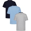 image:imageNautica Boys Short Sleeve Solid Crew Neck TShirt Multipack Soft Comfortable Relaxed FitNavy Seas StripeNavy SolidBlue Bell